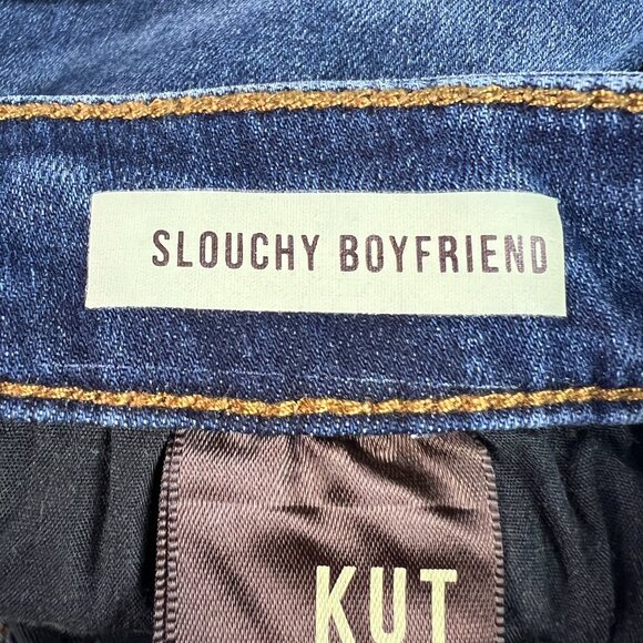 Kut From The Kloth Jeans Women's 35x30* Slouchy Boyfriend Blue Denim Tag 14 - Picture 8 of 16